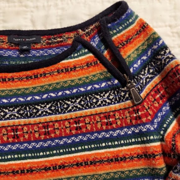 Tommy Hilfiger multi-color long sleeve sweater. Women size small. - Picture 5 of 14